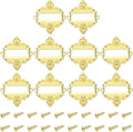 uxcell 10 Pcs Metal Label Holder, 2.2 x 2.4 Inch Small Vintage Card Frame Tag by uxcell