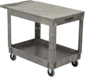 Global Industrial Plastic 2 Flat Shelf Service & Utility Cart by GlobalIndustrial