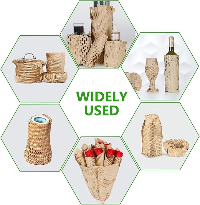 Honeycomb Packing Paper Wrap 15"x400' Sustainable Alternative to Bubble - Image 5