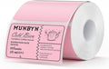 MUNBYN 3x2 Inch Pink Thermal Labels, Thermal Sticker Labels by MUNBYN