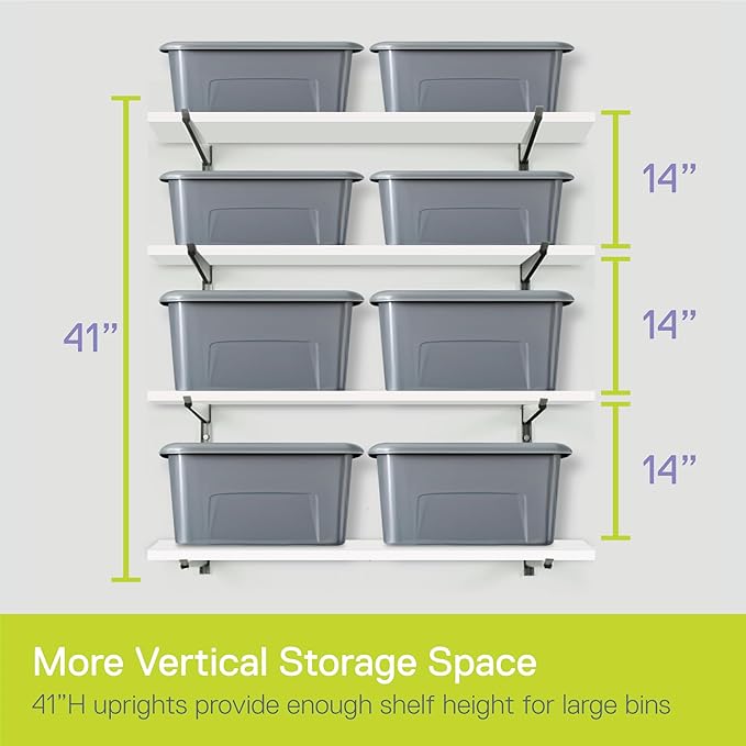 Heavy Duty 4-Tier Lumber Storage Rack by Delta Cycle, Holds Up To 640 lbs - Image 4