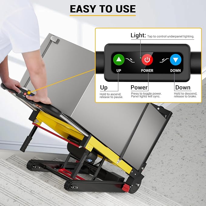 Electric Stair Climbing Dolly, 400lb Max Load Heavy Duty, Powered Stair Climber - Image 4