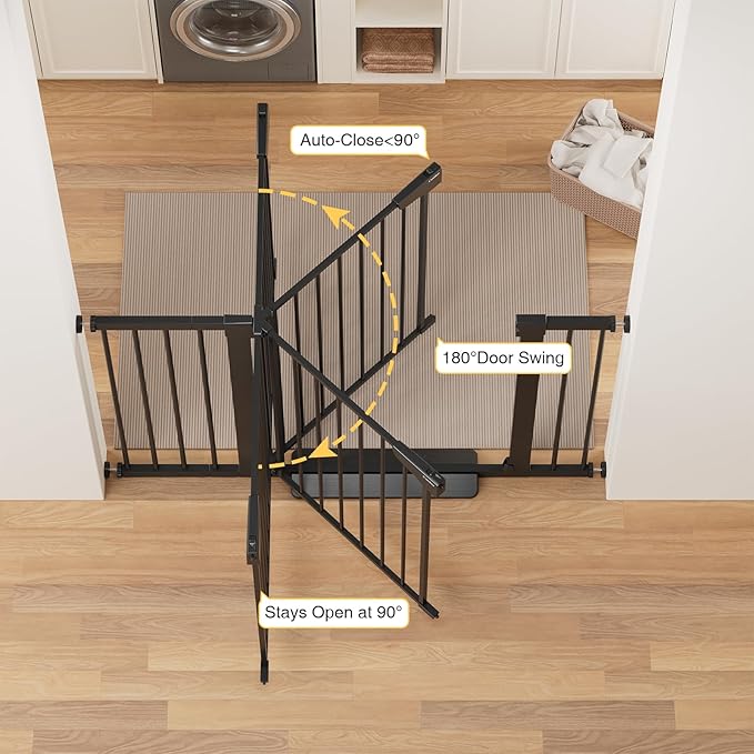Cumbor 29.7-48" Baby Gate for Stairs, Mom's Choice Awards Winner-Dog Gate for - Image 5