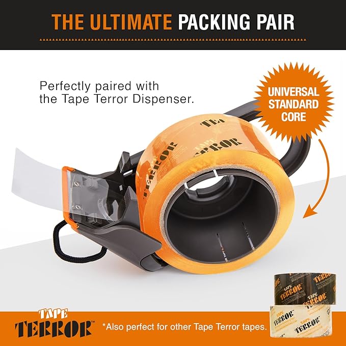 Clear Packing Tape with Dispenser – Heavy Duty, Refillable, Compatible with - Image 3