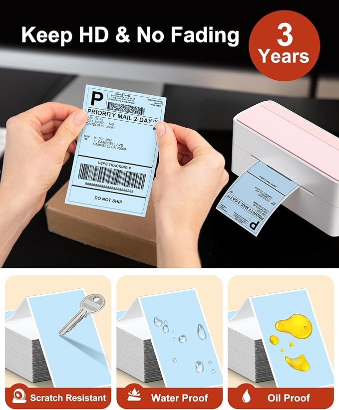 Phomemo 4x6 Thermal Labels for Shipping Label Printer - Image 2