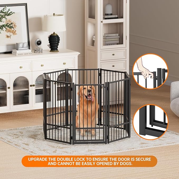 Full Metal Freestanding Dog Gate - Image 6
