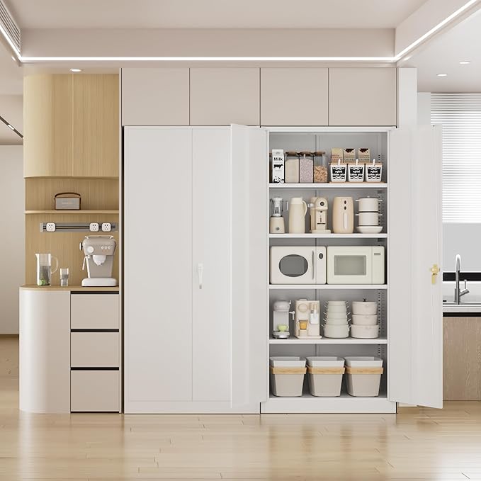 Pataku Metal Storage Cabinet, Garage Cabinet - Image 8