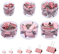 Temiary 208 Pcs Metal Binder Clips, Micro Binder Paperwork Clip, Morandi by Temiary