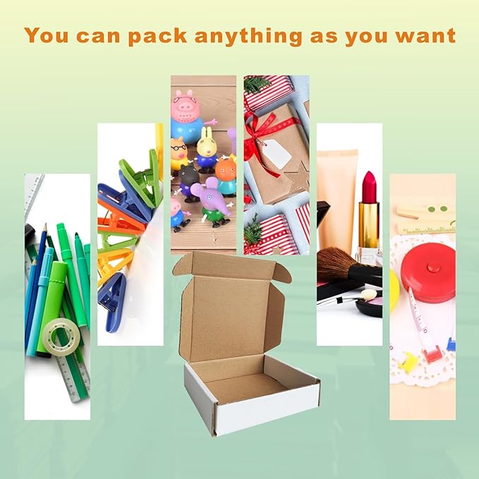 50 Pack 4x4x1'' Small Shipping Boxes, Corrugated Cardboard Mailers - Image 7