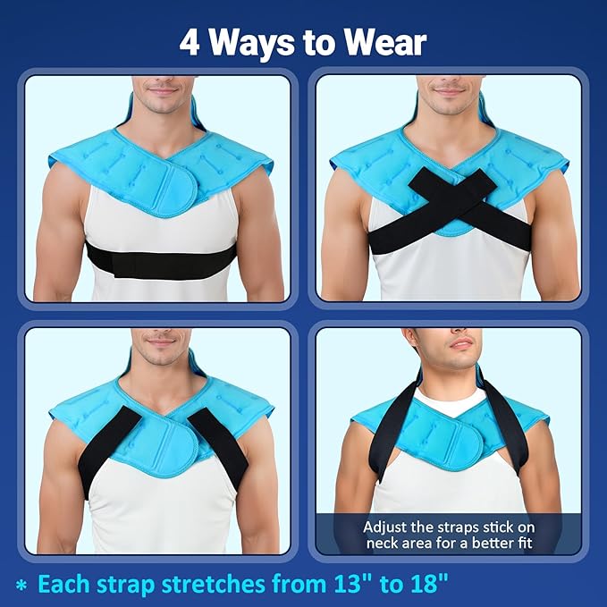 Comfytemp Large Ice Pack for Neck Shoulders Upper Back Pain Relief - Image 6