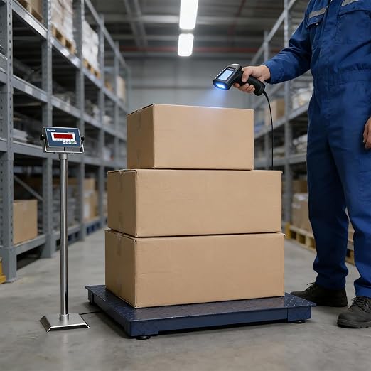 24"x24" Heavy-Duty Floor Scale, Precision Pallet Weighing - Image 7