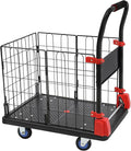 2 in 1 Platform Truck Cart, 330lbs Capacity Hand Moving Cart 28.35 x 18.9 in by Unknown