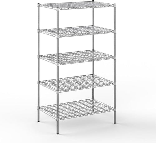 24" Deep x 36" Wide x 64" Height Wire Shelving Kit | 5-Tier | NSF Commercial by Regal+Altair