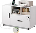 DEVAISE File Cabinet with Charging Station, 1-Drawer Lateral File Cabinets with by DEVAISE