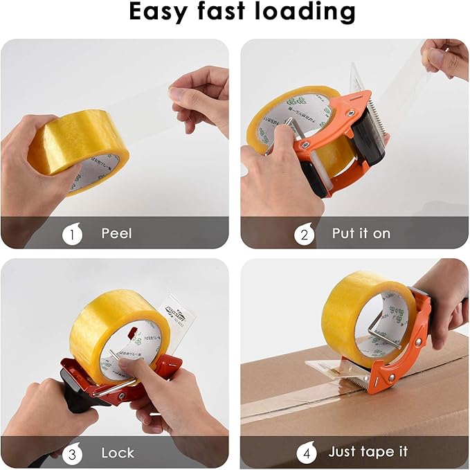 Fast Reload 3 Inch Wide Large Tape Gun Dispenser Packing Packaging Sealing - Image 6