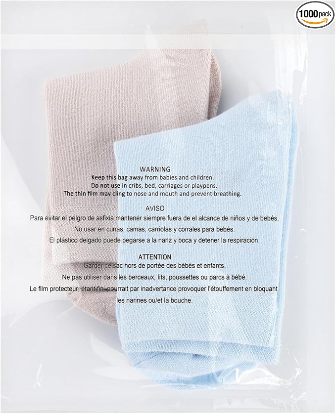 iMailer - 1000 Count - 5" x 7" Small Clear Poly Bags by iMailer