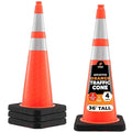 Xpose Safety 36 Inch Orange Traffic Cones Heavy Duty 15lb by XposeSafety