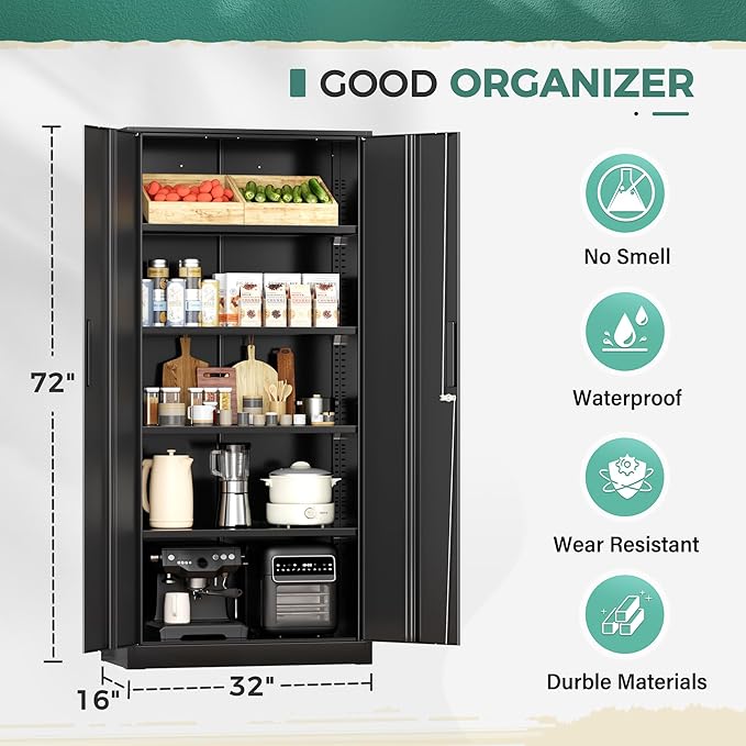 Greenvelly Metal Storage Cabinet - Image 6