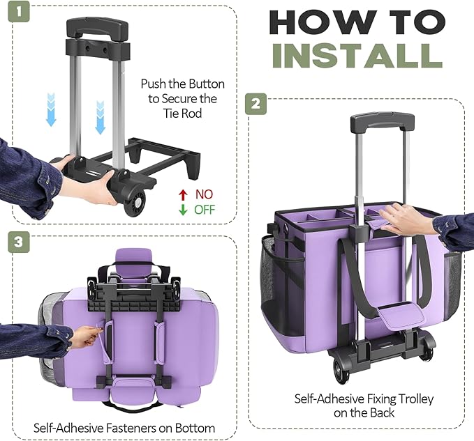 Rolling Cleaning Caddy Bag - Image 5