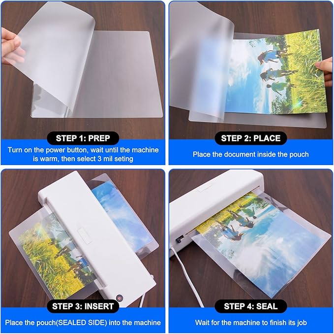 600 Pack Laminating Sheets, 3 Mil, 9 x 11.5 Inches Thermal Laminating Pouches - Image 8