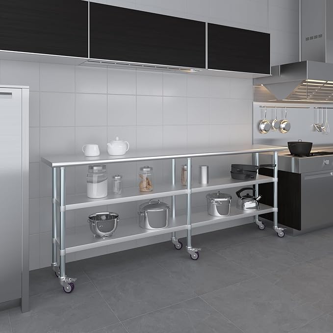 AmGood Stainless Steel Work Table - Image 9