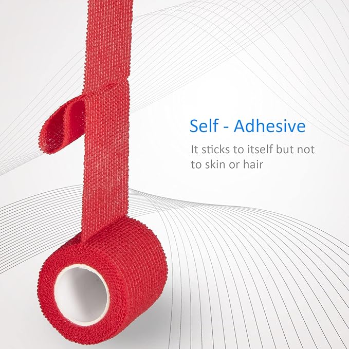 24 Pack Self Adherent Cohesive Wrap Bandages Non Woven Cohesive Bandage Elastic - Image 4