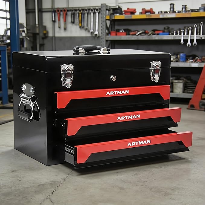 3 Drawers Metal Tool Box - Image 4