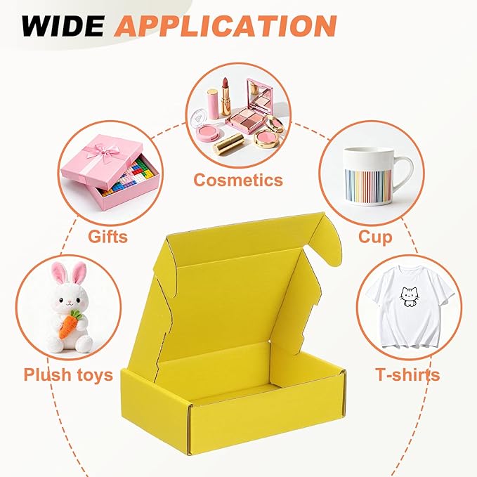 PATIKIL 6 x 4 x 1.6 Inch Shipping Boxes, 30 Pack Color Corrugated Cardboard Box - Image 4
