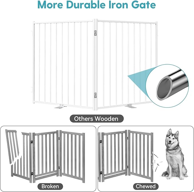 No Pawblems Free Standing Dog Gate - Image 3
