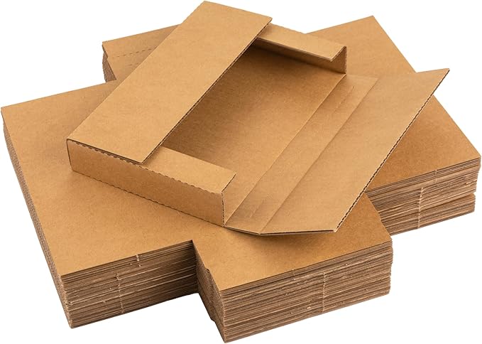 9x6x1.3 inch Shipping Boxes, Easy-Fold Multi-Depth DVD Mailer Box - Image 3