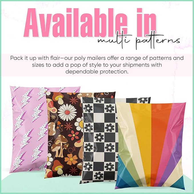 10x13 Poly Mailers – Disco Cowgirl – Waterproof, Tear-Resistant Shipping Bags - Image 6