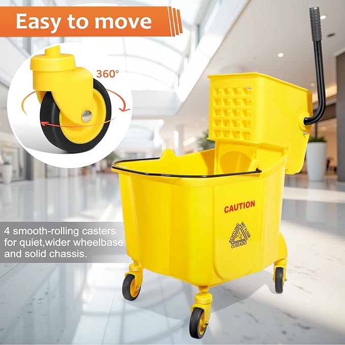 38 Qt Commercial Mop Bucket - Image 3