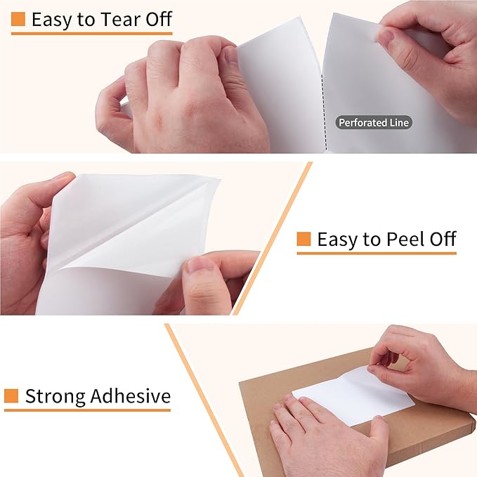 L LIKED 4000 Thermal Shipping Labels 4”x 6”in Fanfold, Permanent Adhesive - Image 6