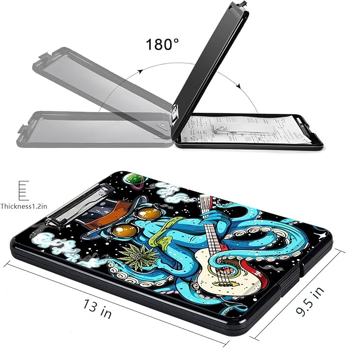 Clipboard with Storage, High Capacity Plastic Storage Clipboard with Pen Holder - Image 2