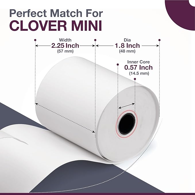 Receipt Paper for Clover Mini and Clover Mobile Thermal Printer - Image 3