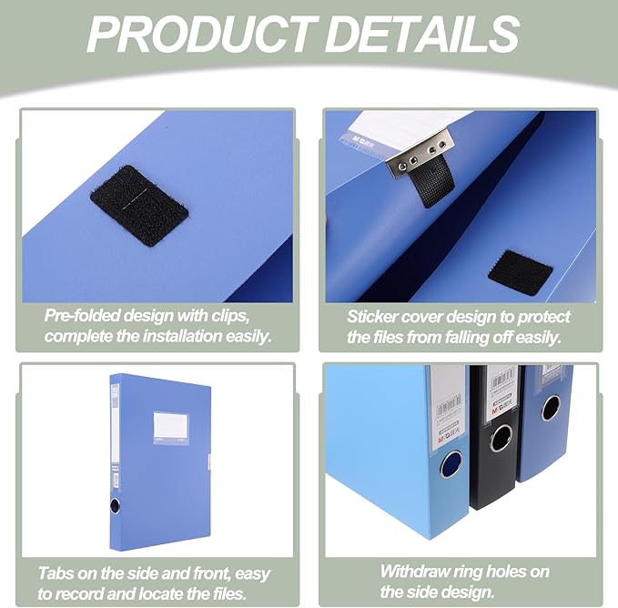 M&G File Organizer Box, 12.6 x 9.37 x 1.38 Inch - Image 3