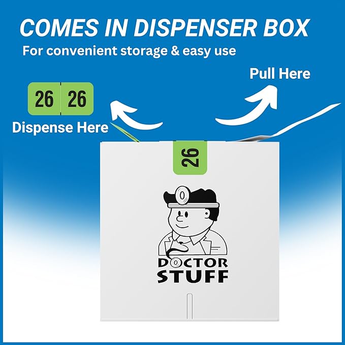 2026 Year Stickers, Doctor Stuff 2026 Chart Stickers, Fluorescent Green Color - Image 4