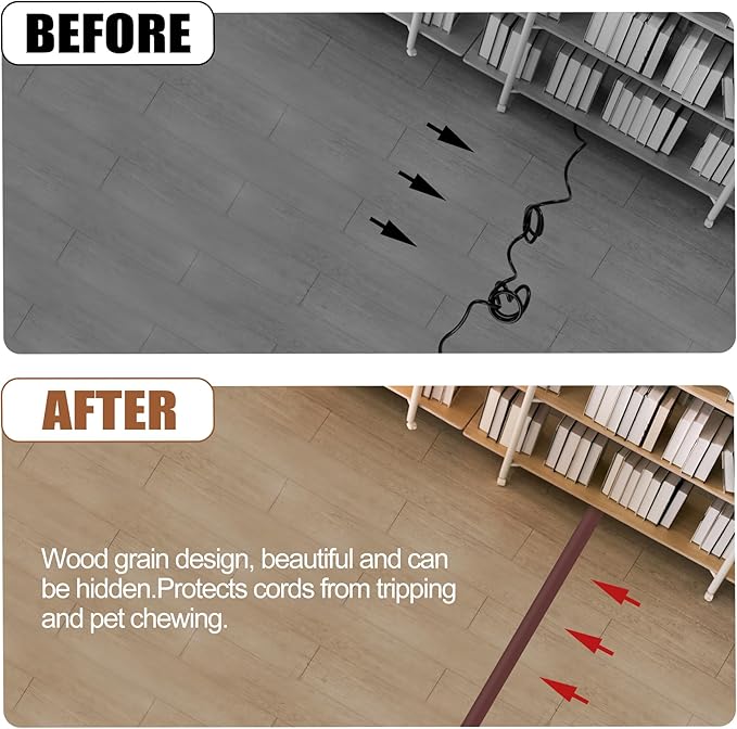 MYFAMIREA 10FT Floor Cord Cover - Image 6