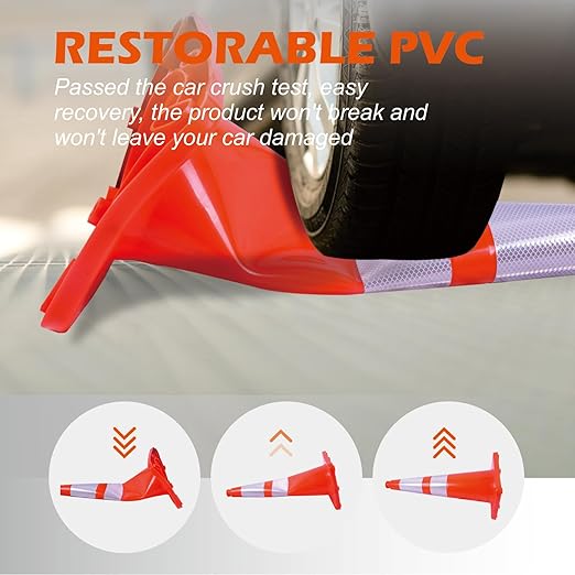8 Pack Traffic Safety Cones 28 Inches - Image 5