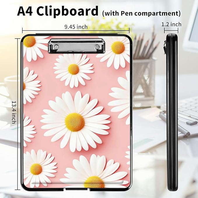 A4 Clipboards, Heavy Duty Waterproof Nursing Plastic Folder Clipboard - Image 2