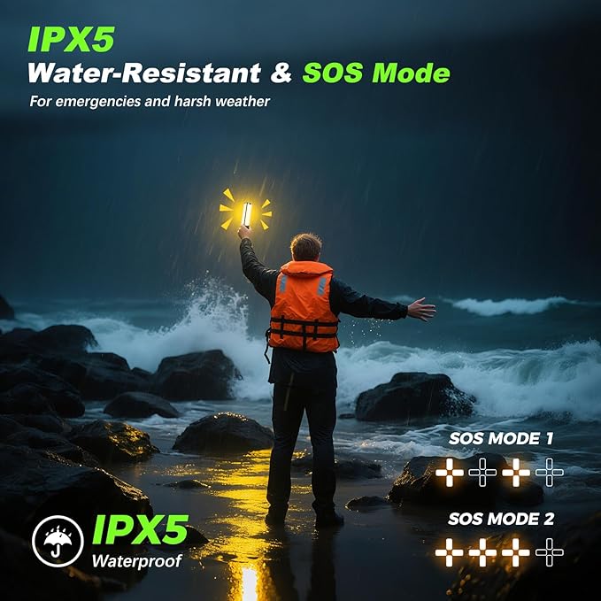 Camping Lights with Remote & Stand 6 Ft, 14000 mAh Rechargeable Camping Lantern - Image 9