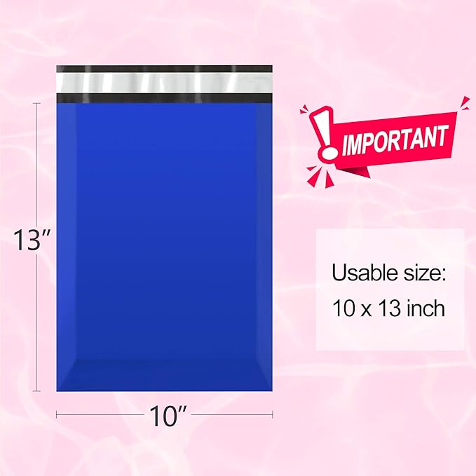 Famagic 200pcs Poly Mailers 10x13 Inch Shipping Bags Dark Blue Shipping - Image 2