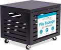 BIRDROCK HOME Bamboo Rolling File Storage Organizer Box by BIRDROCKHOME