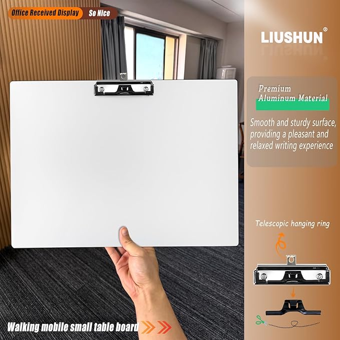 Aluminum 11x17 Clipboard A3 Metal Stainless Hangable Clipboards - Image 5