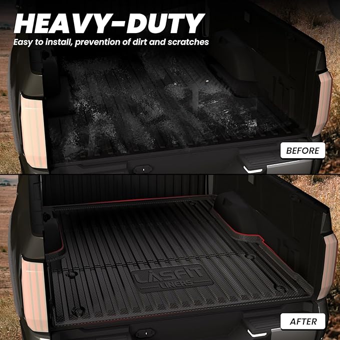 LASFIT Bed Mat for Toyota Tundra 2022-2026 5.5FT/5.5' Truck Bed, All Weather - Image 5