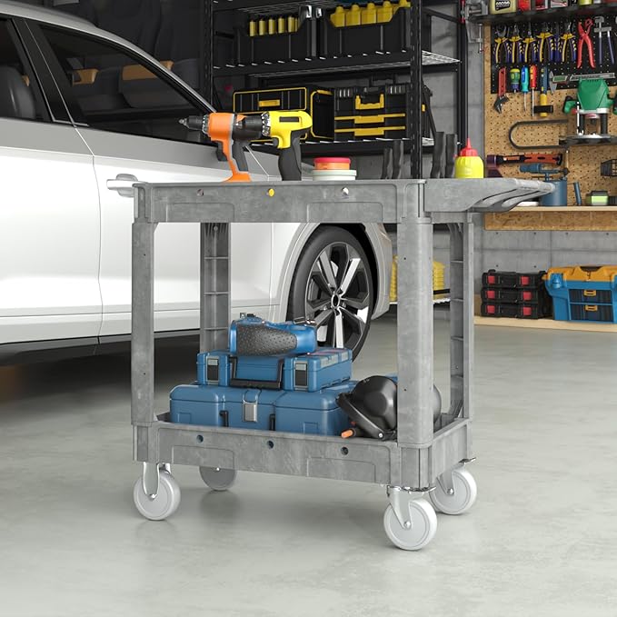 Heavy Duty Plastic Utility Cart - Image 2