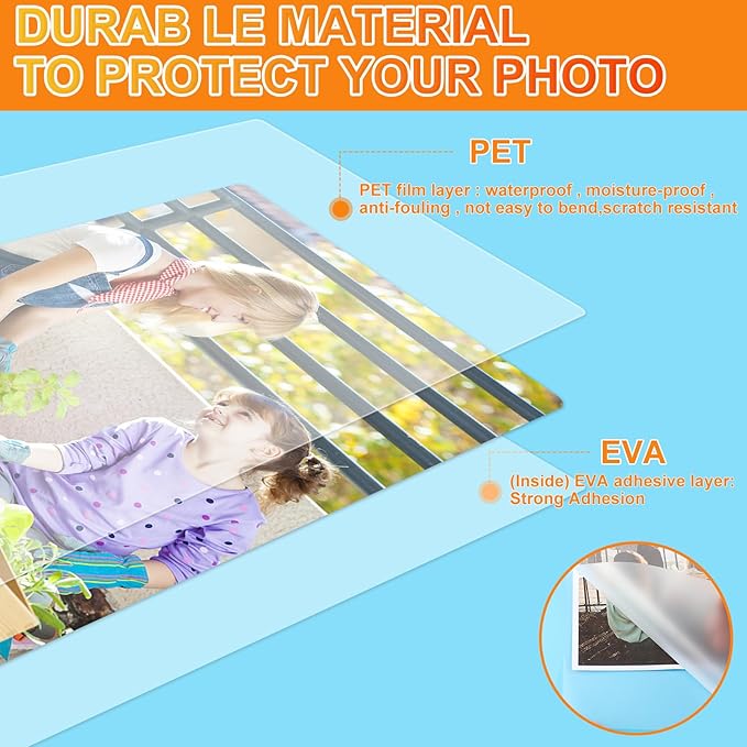 CAREGY Thermal Laminating Pouches, 300 Pack Laminating Sheets, 3 Mil, 9 x 11.5 - Image 2