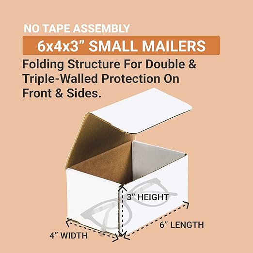 AVIDITI 6x4x3 Shipping Boxes Small Heavy Duty Corrugated Cardboard Boxes - Image 2