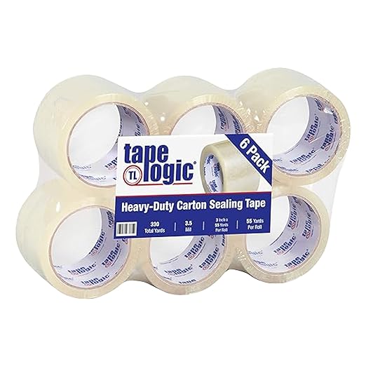 Tape Logic 3" x 55 yds Acrylic Packing Tape 3.5 Mil, & Office, Supplies by TapeLogic