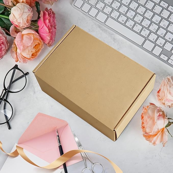 9x6x2 inches Shipping Boxes Set of 25, Small Corrugated Cardboard Box, - Image 2